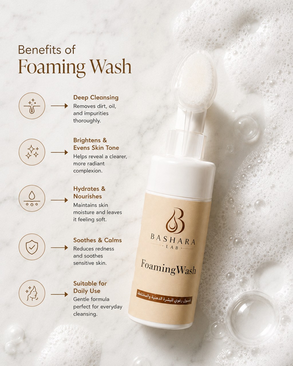 Foaming wash