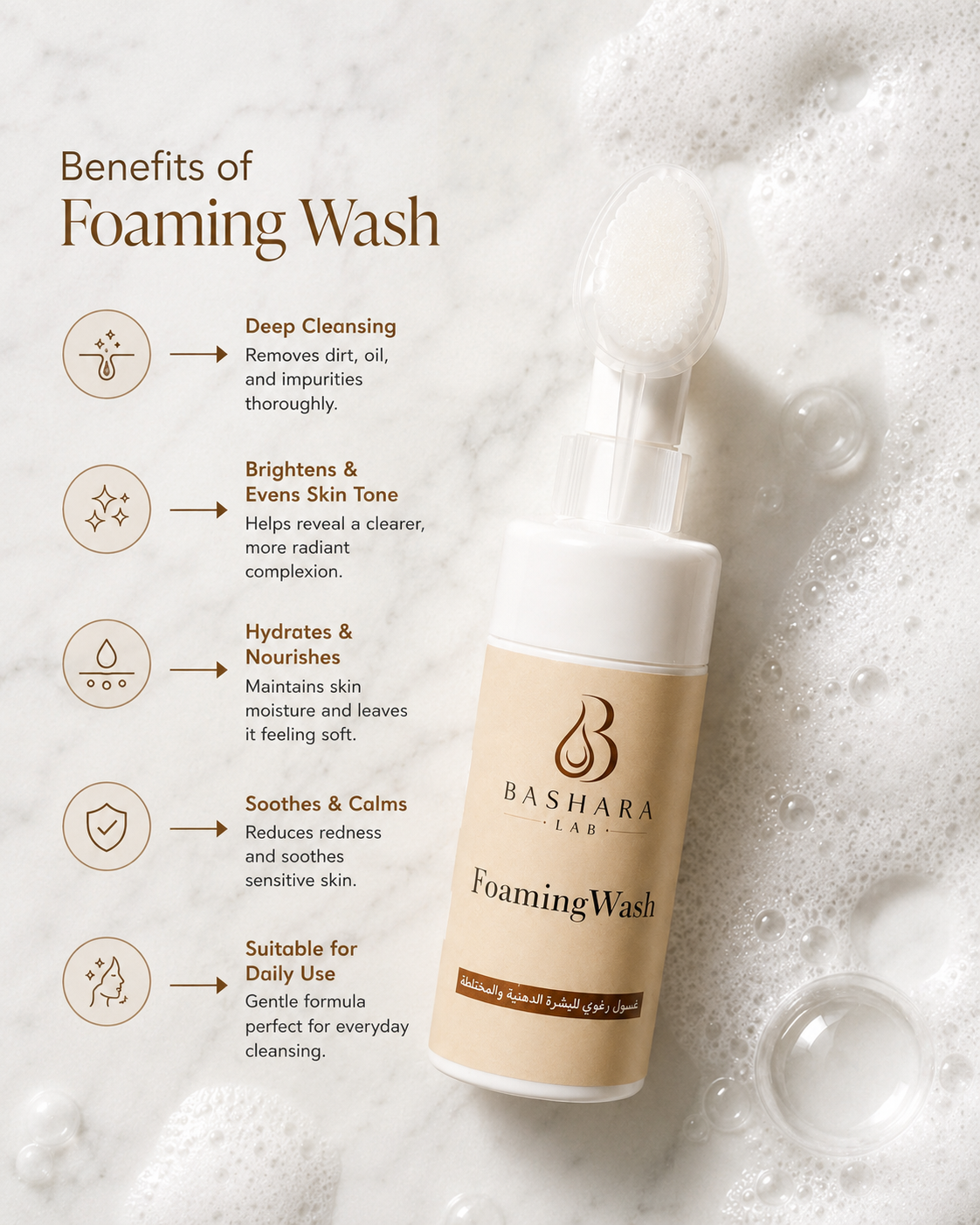 Foaming wash
